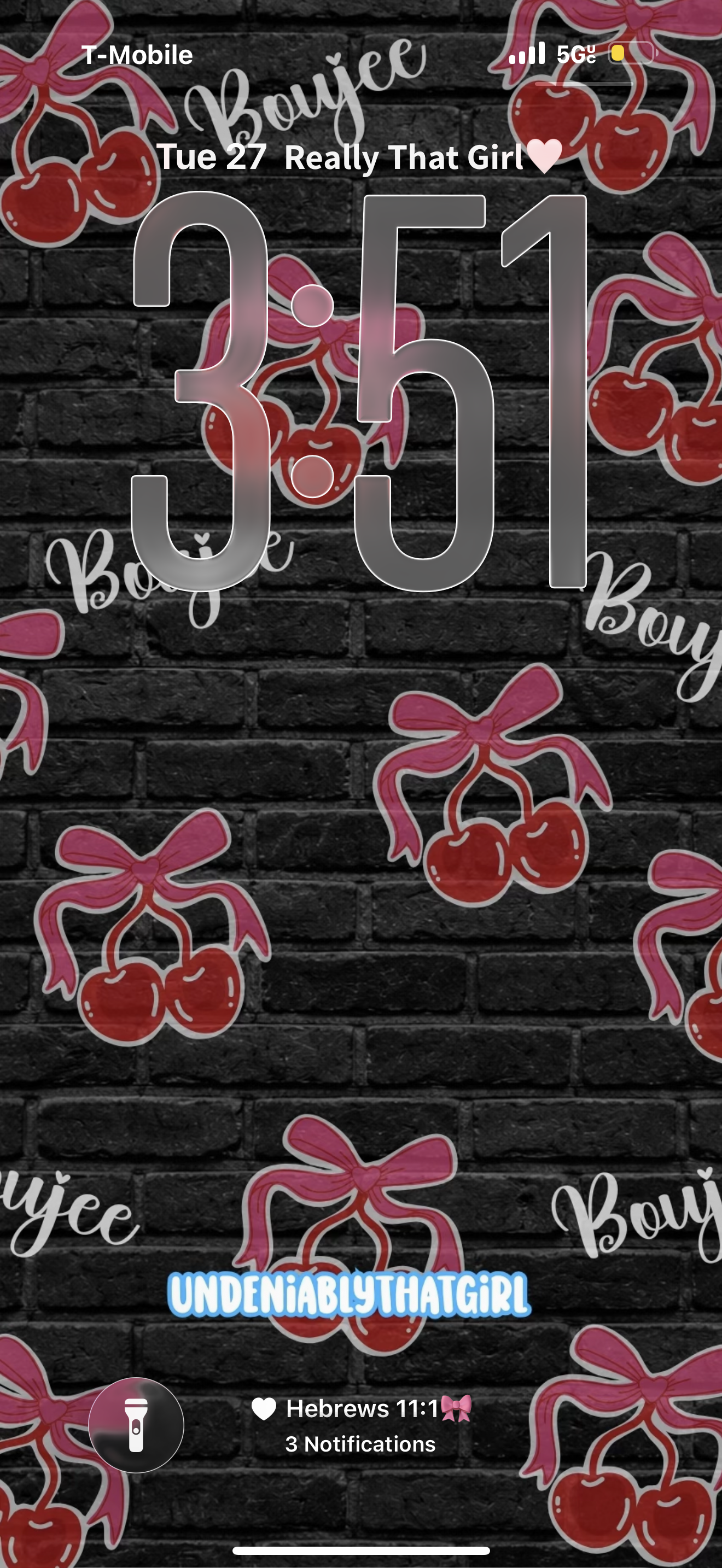 Cherry Brick Boujee Wallpaper