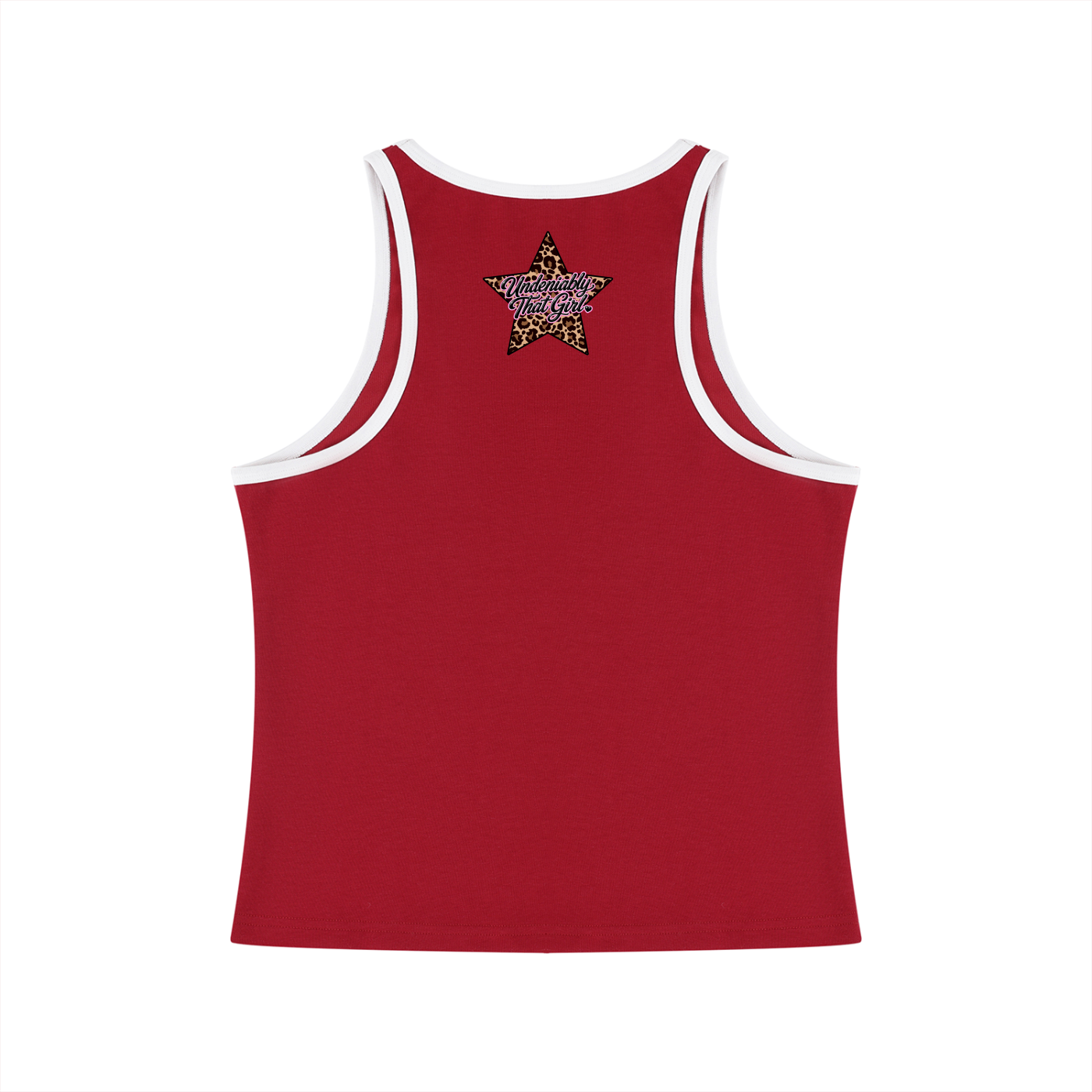 Basic Color Block Cropped Tank Top