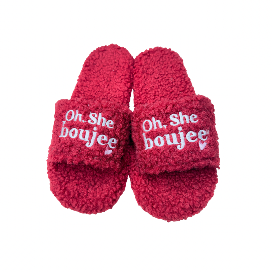 Candy Red Boujee Slides