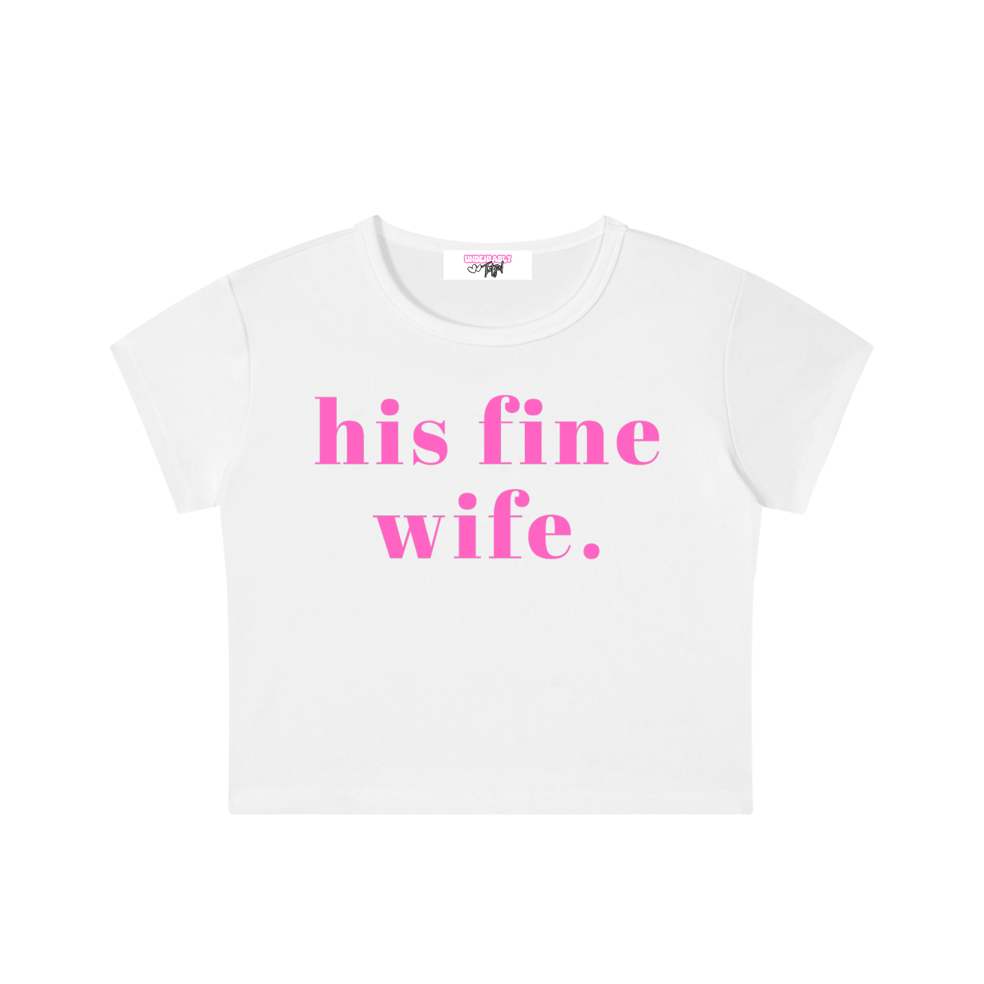 his fine wife crop top