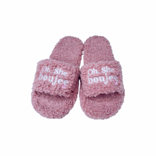 Fab Pink Boujee Slides