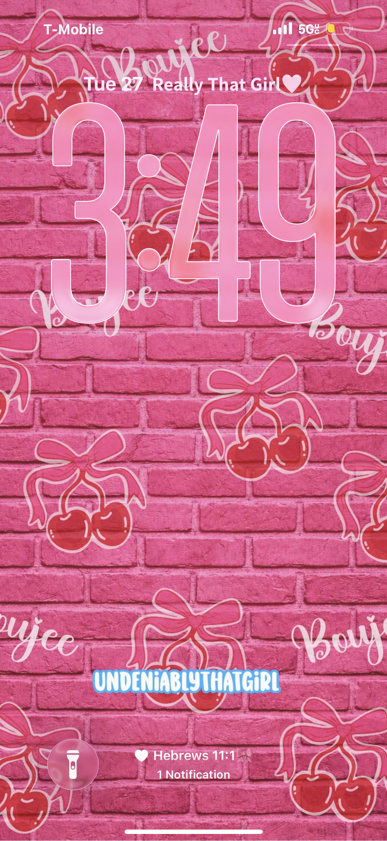 Cherry Brick Boujee Wallpaper