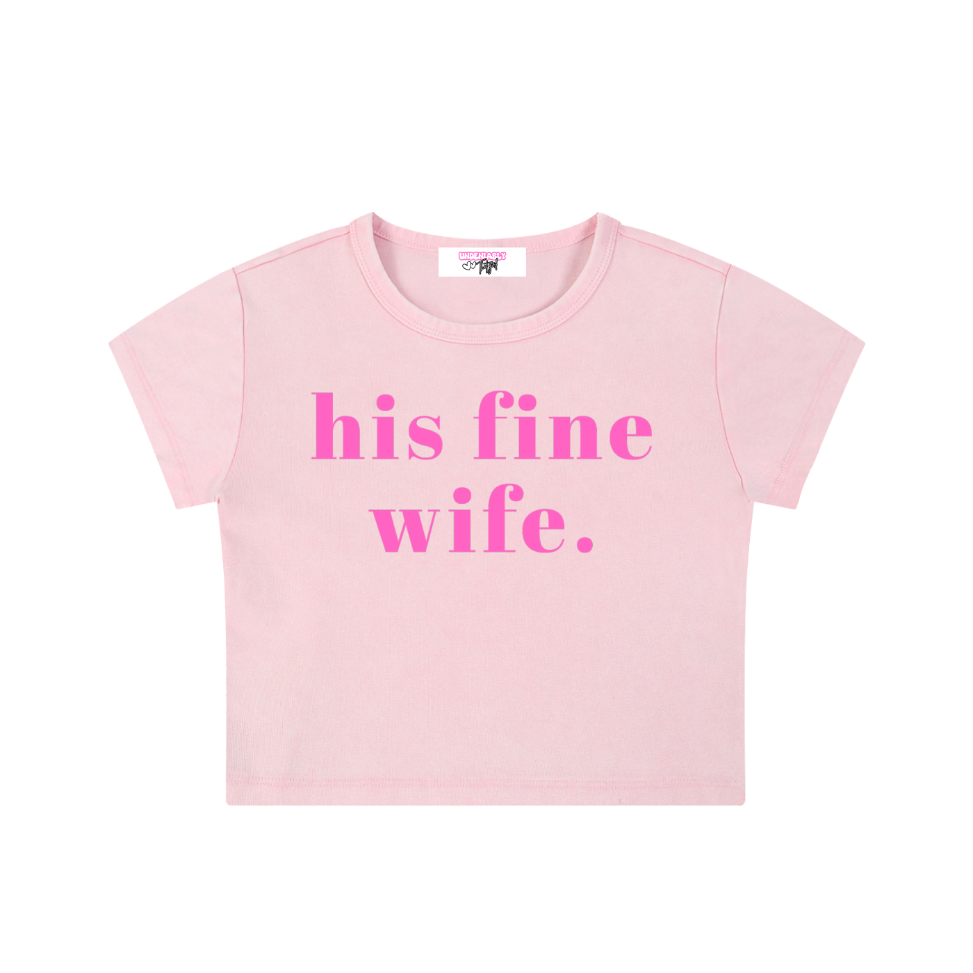 his fine wife crop top