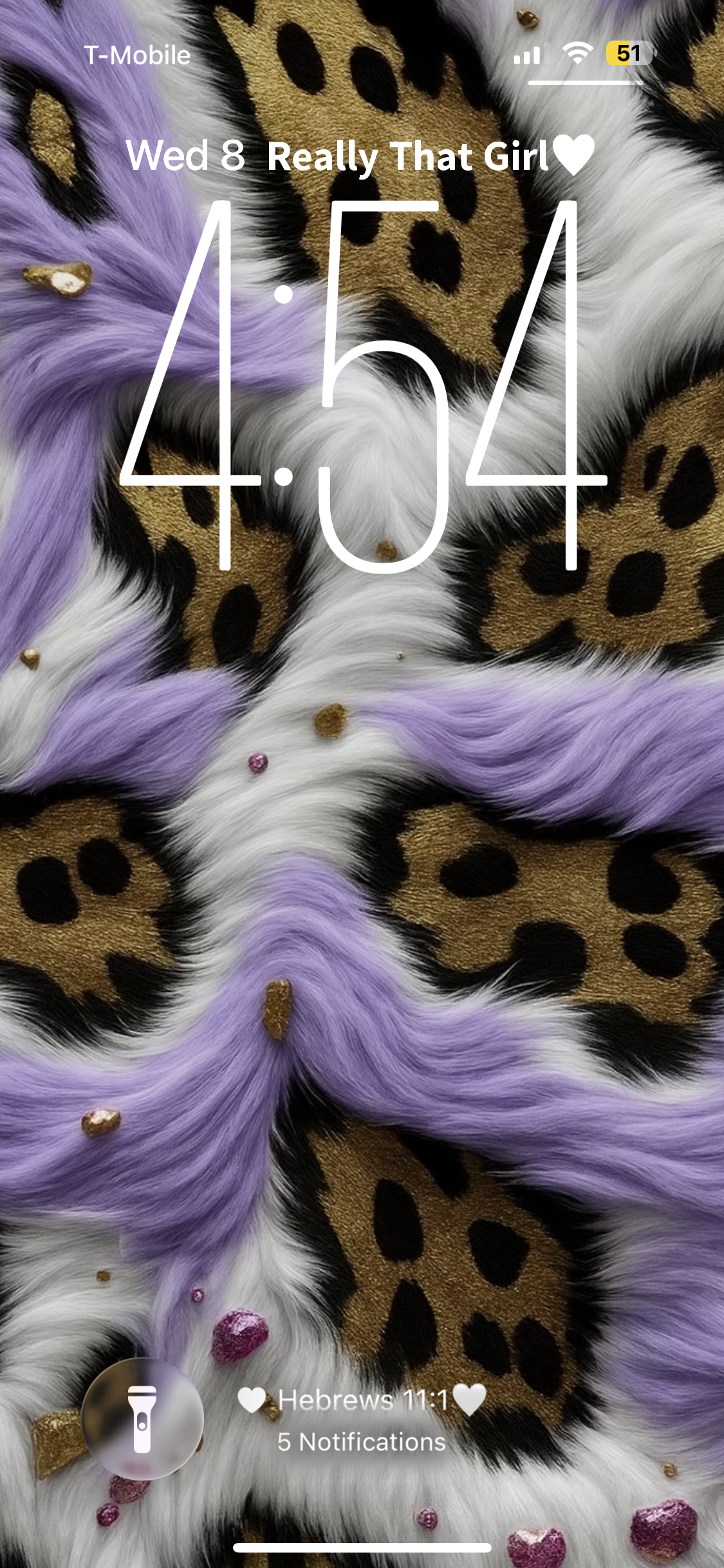 Purple Boujee Print Wallpaper