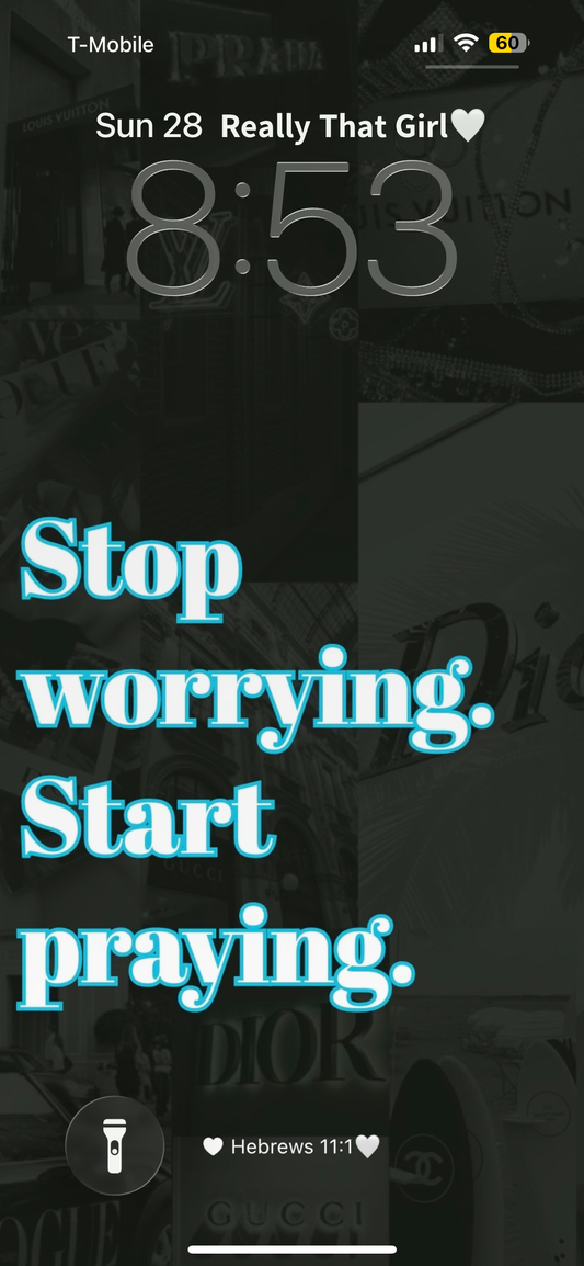 Stop Worrying Wallpaper
