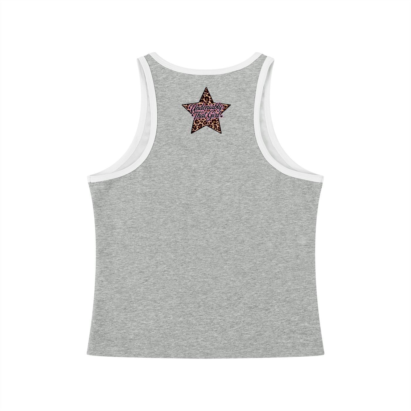 Basic Color Block Cropped Tank Top