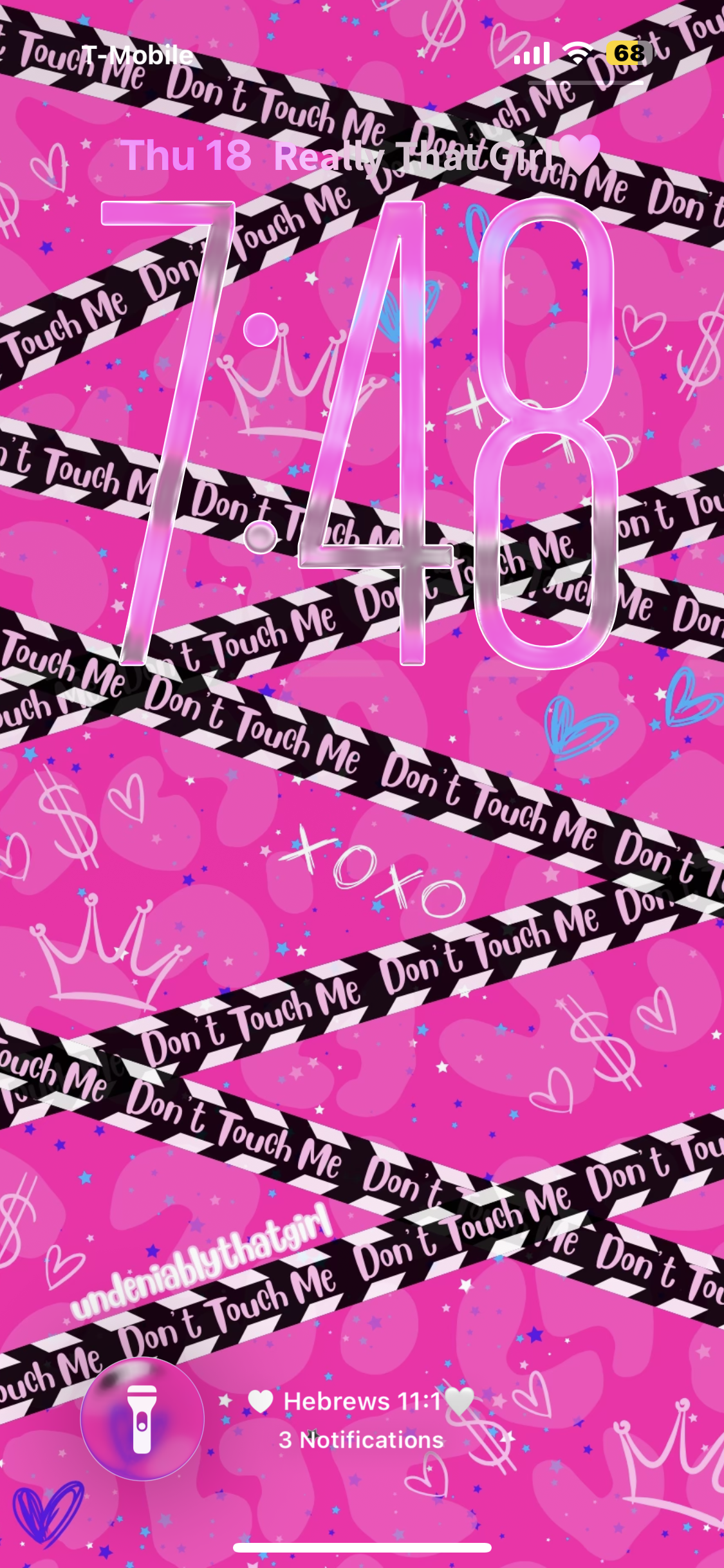 Don’t Touch Me Pink Wallpaper