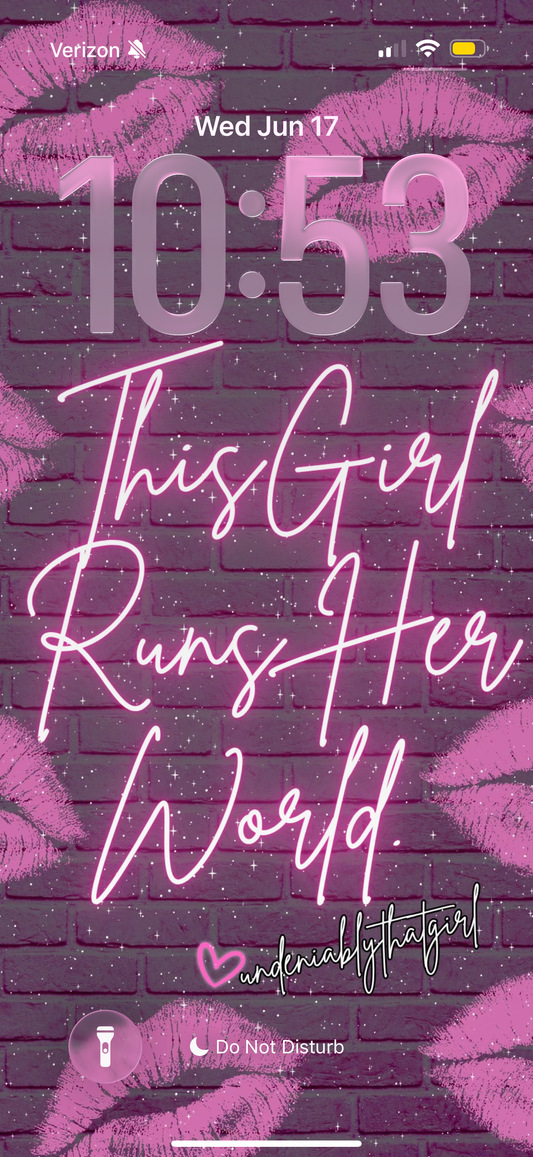This Girl Runs Her World Wallpaper