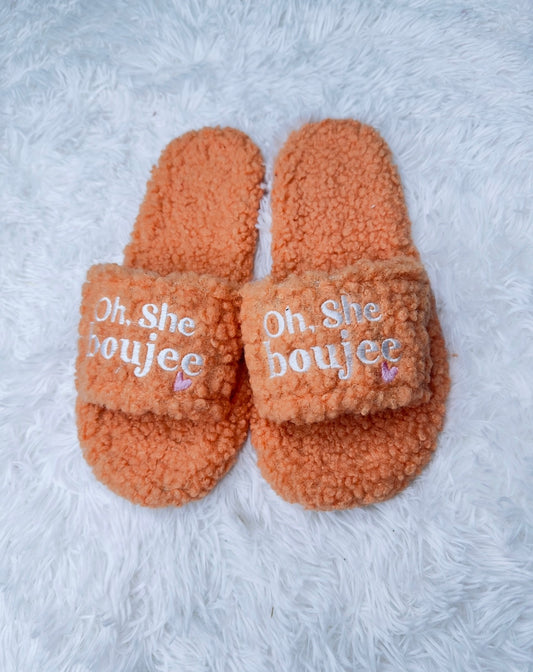 Peach Boujee Slides