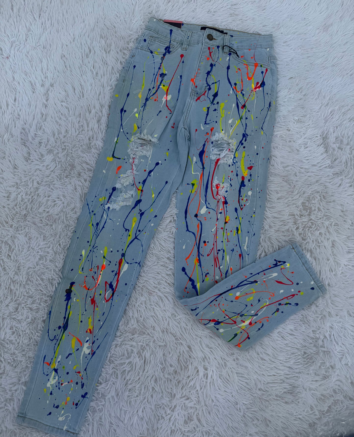 Splatter Paint Jeans