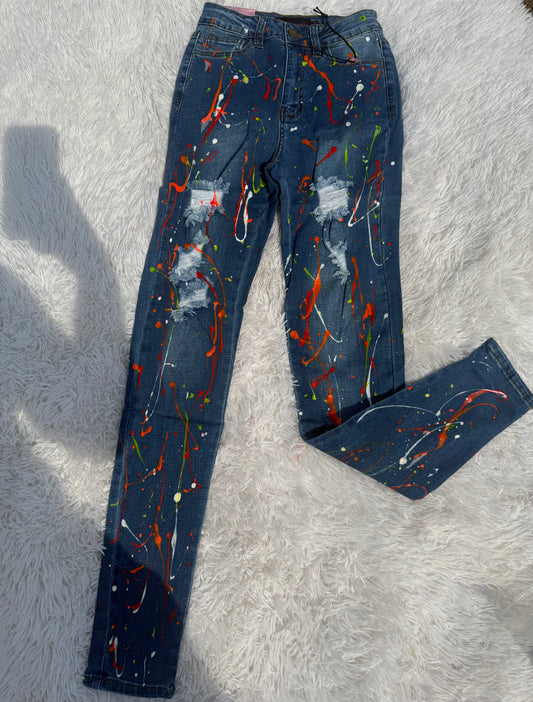 Splatter Paint Jeans
