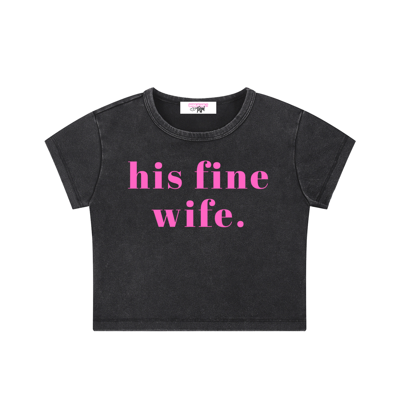 his fine wife crop top