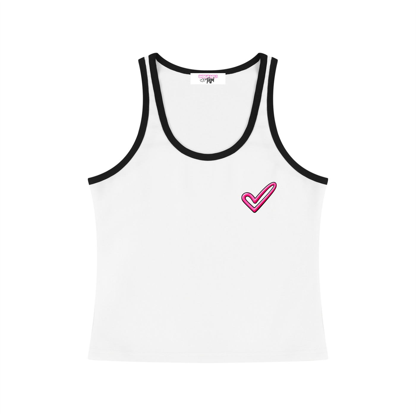 Basic Color Block Cropped Tank Top