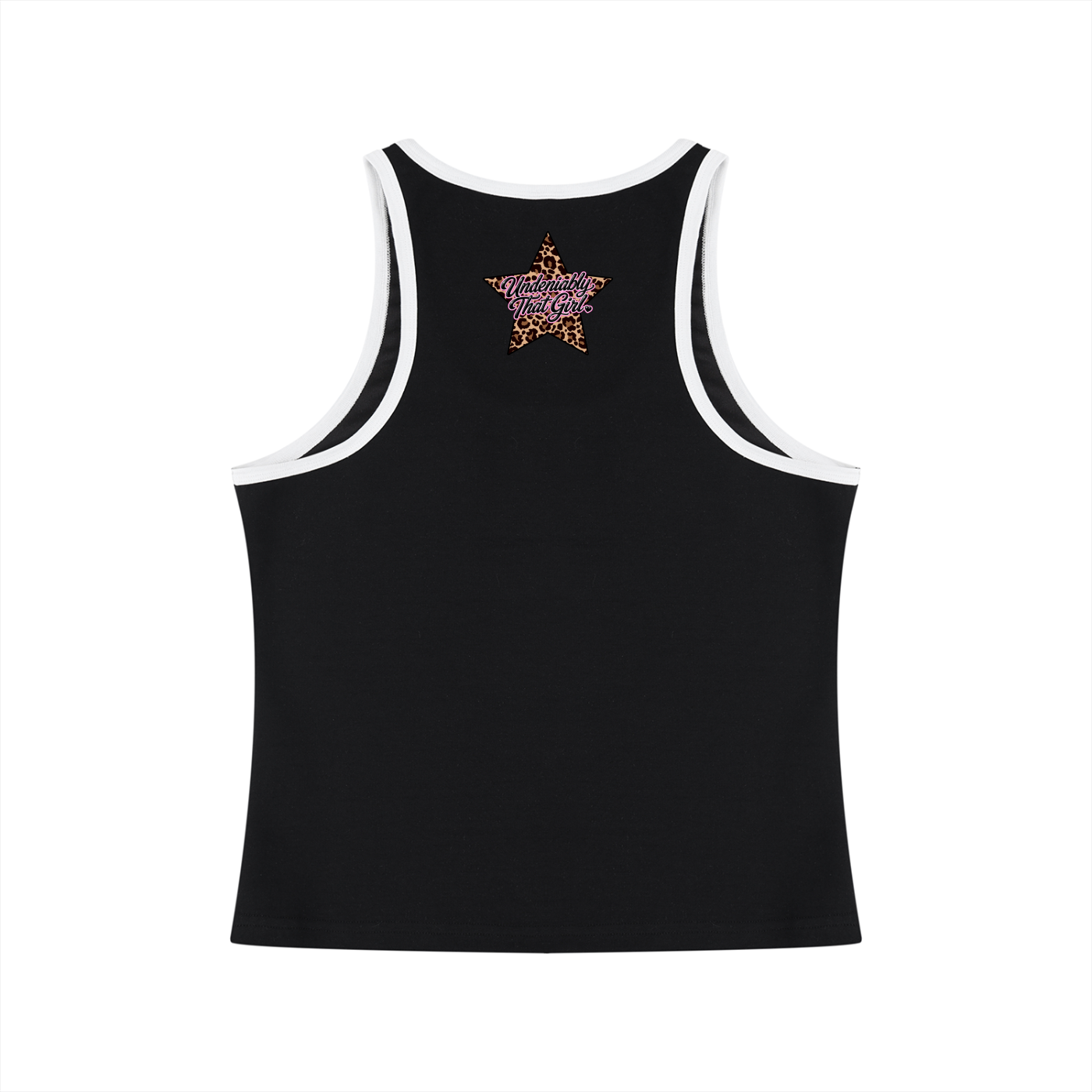 Basic Color Block Cropped Tank Top